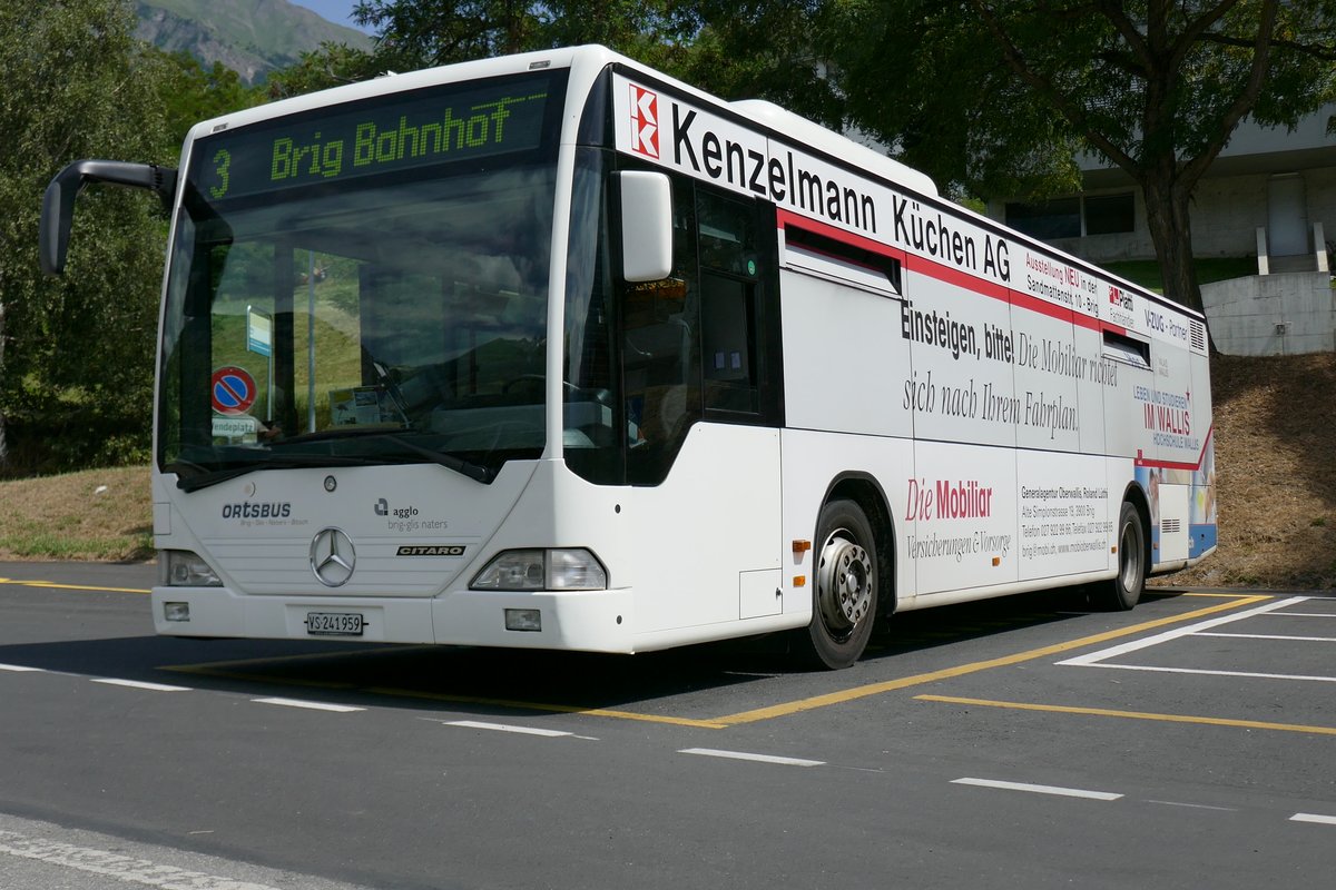 MB Citaro  959  vom Ortsbus Brig-Glis am 4.8.16 auf der Biela.