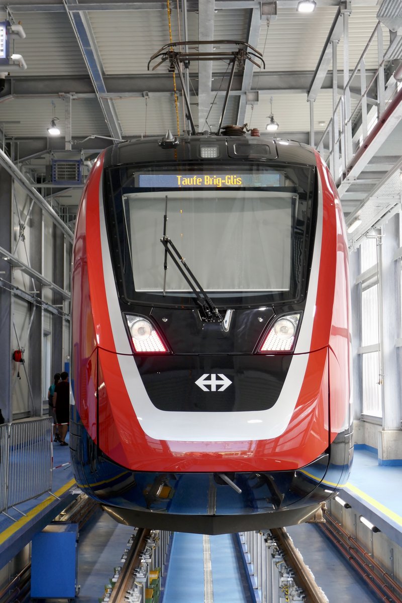 SBB RABe 502 404  Brig-Glis  am 29.6.19 bei der Tag der offenen Tür im Servicecenter Brig.