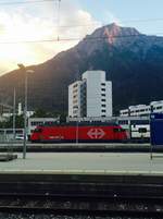 SBB Re 460 082  Cerisio  am 10.9.16 im Bahnhof Brig.