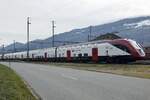 Der Twindexx RABe 502 404  Brig-Glis  der SBB am 26.12.23 in Sargans abgestellt.