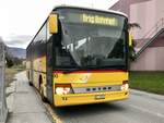 PostAuto Setra 313 UL '4109'  VS 18725  vom PU Zerzuben Visp, am 26.3.18 bei der Haltestelle Gamsen Crazy Palace.