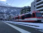 MGB GSW ABt 2133 am 21.12.17 im Bahnhof von Brig.